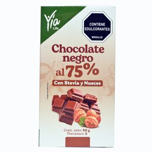 CHOC YIA LIFE ENDULZ C/ESTEV NUECES 50g