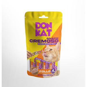 Snack cremoso DON KAT pollo x4und (48 gr)