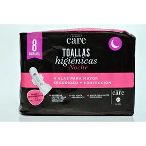 Toalla Hig Suppra Care Noc Cubier T/Tela