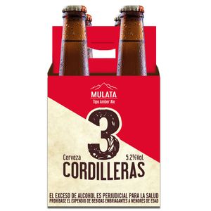 Cerveza 3CORDILLERAS mulata x 4 uds (4800 ml)