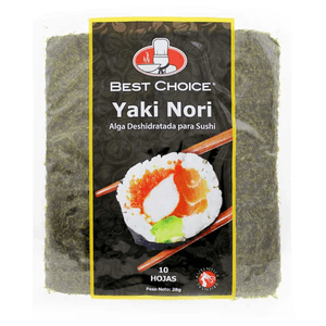Alga Shiosai Best Choice Deshidratada para Sushi 28 G X10 Hojas