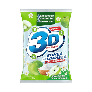 Detergente 3D Polvo Multiusos 3kg