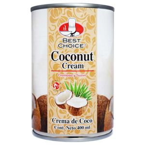 Crema de coco BEST CHOICE cremoso y suave (400 ml)
