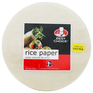 Pasta Best Choice Papel de Arroz 300 G