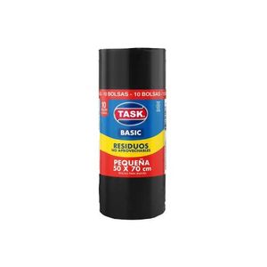 Bolsa Basura Task Negra Pequeña x 10 und