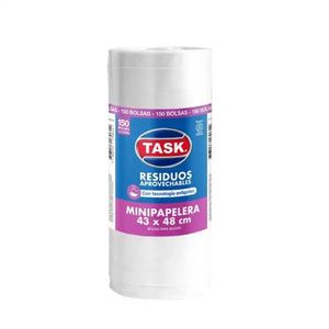 Bolsa Task basura mini papelera 43x48cm x150und