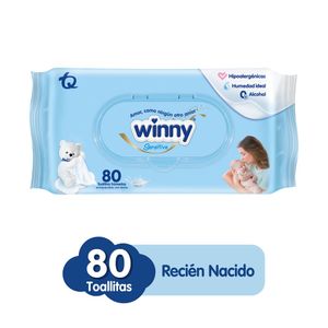 Toallitas Húmedas Winny Sensitive Recién Nacido X80 Unds