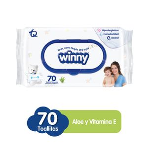Toallitas Húmedas Winny Aloe Vera X70 Unds
