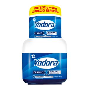 Desodorante Yodora Crema Clásico 60 G Gratis 32 G