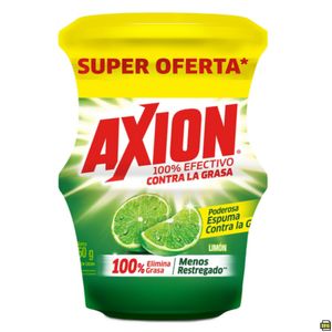 Lavaplatos Axion Limón Desengrasante Crema 450 G X2 Unds