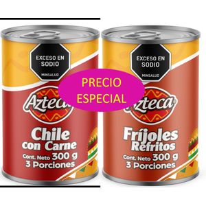 Chile Azteca 300 G + Frijol 300 G Precio Especial