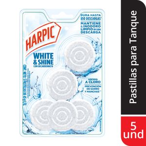 Pastillas para Inodoros Harpic Desinfectante X5 Und