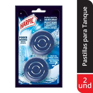 Desinfectante Para inodoros Harpic Pastillas Azules 2 unid.