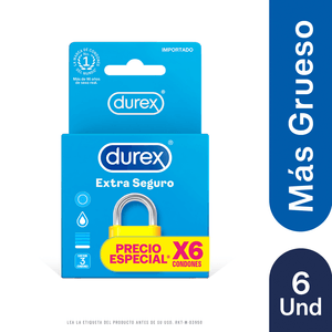Oferta Durex Extra Seguro X 6Und