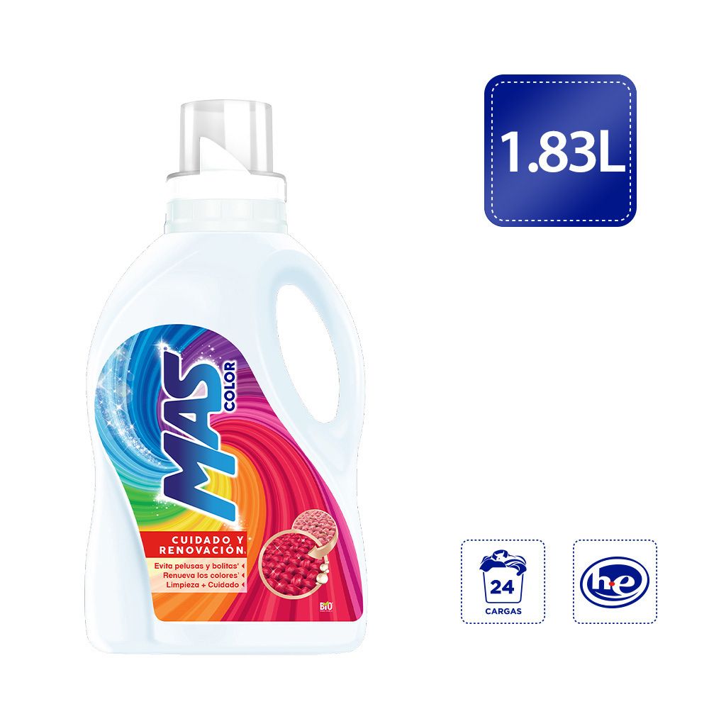 Detergente Líquido Mas Color 1,83 Lt