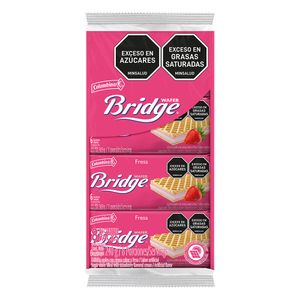 Galleta Bridge Fresa Individual 30 G X8 Unds