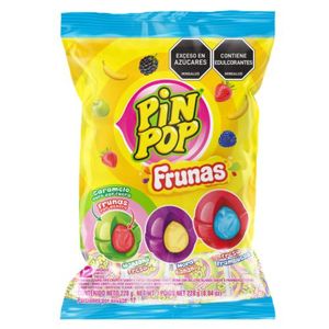 Caramelos PIN POP duros sabores surtidos (228 gr)