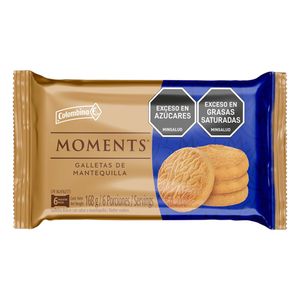 Galleta Moments Mantequilla 168 G