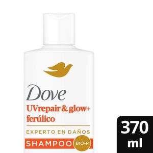 Shampoo Dove Uv Repair Glow Ferúlico Botella X 370 Ml