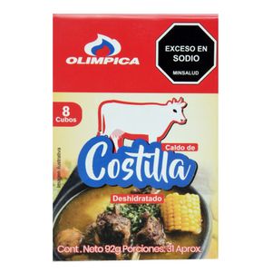 Caldo Olimpica Costilla 92 G X8 Unds