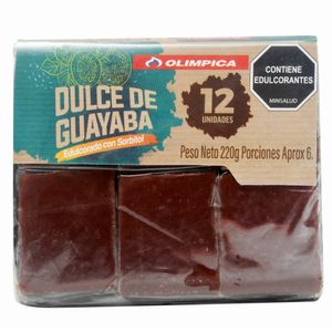 Dulce Olimpica de Guayaba Light 220 G X12 Unds