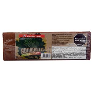 Dulce Olimpica de Guayaba Lonjas Combinada 500 G