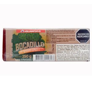 Dulce Olimpica de Guayaba Lonjas 250 G