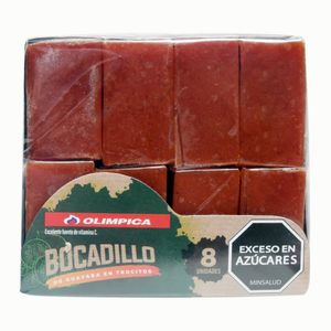 Bocadillo Olimpica de Guayaba en Trocitos 270 G X8 Unds