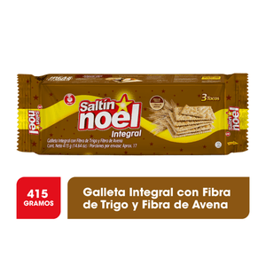 GALLETA SALTIN INTEGRAL D/FIBRA 3 TC 415 g