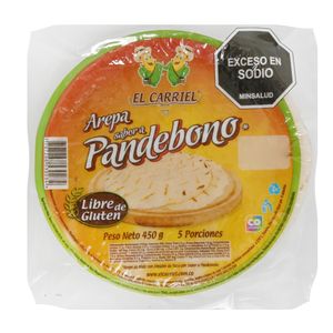 Arepa El Carriel Pan de Bono 450 G X5 Unds