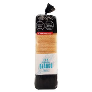 Pan Olimpica Tajado Blanco 550 G