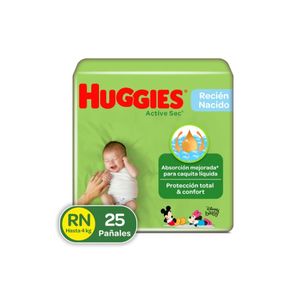 PAÑAL HUGGIES RN ACTIVE SEC X25 un