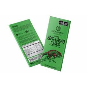Barra de chocolate DORIGENN 80% cacao Tumaco (50 gr)