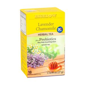 Infusion Manzanilla Lavanda Probioticos Bigelow 27gr x 18 Bolsitas
