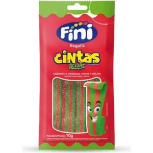 Cintas ácidas FINI sabor manzana verde y melón (70 gr)