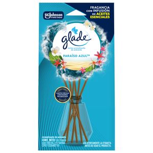 Glade Varitas Ambientador Paraíso Azul™ Frasco con 100 ml y 6 Varitas