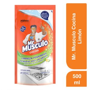 Quitagrasa Mr Musculo Liquido Limon Repuesto 500ml
