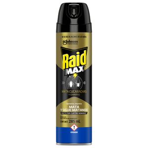 Insecticida Raid Aerosol Mata Cucarachas 285ml