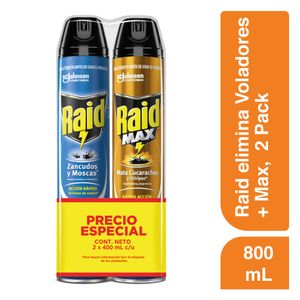 Insecticida Aerosol Vola+Rast RAID 800 ml