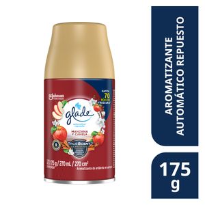 Ambientador Automatico Glade Aerosol Manzana y Canela Repuesto 175g