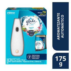 Ambientador Automatico Glade Aerosol Paraiso Azul Und Electrica 175g