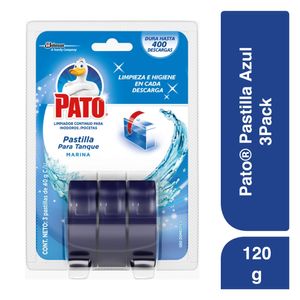 Limpiador Inodoro Pato Tanque Pastilla Marina 3 pack 120g