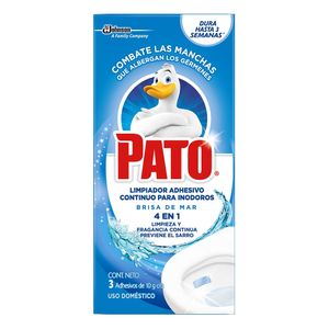 Limpiador Inodoro Pato Pastilla Adhesiva Brisa de Mar 30gr