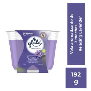 Vela GLADE aromática lavanda (192 gr)