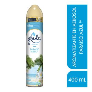 Ambientador Glade Aerosol Paraiso Azul 400ml
