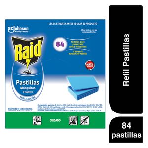 Repelente Pastillas 84 Rpto RAID 84 und