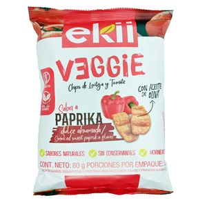 Snack Ekii Chips Lentejas Tomate Paprika 80g