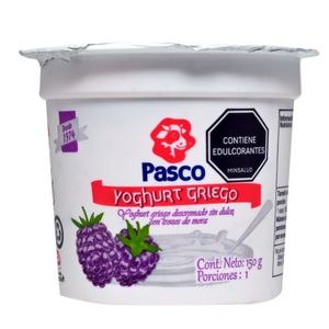Yogurt griego PASCO descremado sin dulce (150 gr)