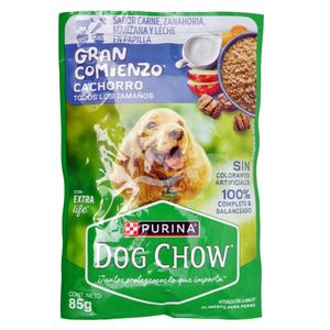 Comida para perros PURINA DOG CHOW cachorro zanahoria manzana (85 gr)