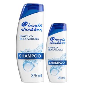Shampoo Head Shoulders Limpieza Renovadora Pack 375 ml + 180 ml